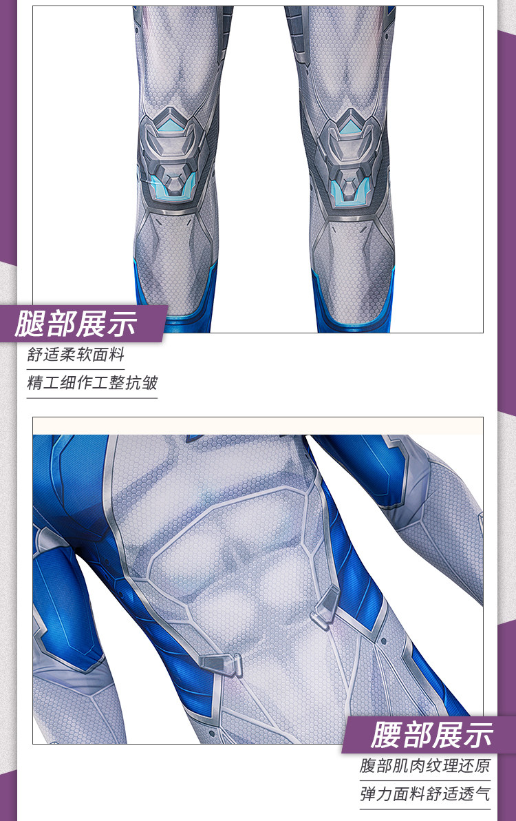 Rival Mr. Fantastic Cosplay Kostüm - Premium Lycra Ganzkörperanzug für Halloween Comic Con & Cosplay Events (XS-3XXL) 6