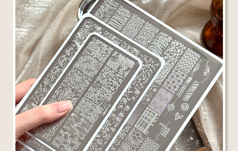 Gaoy Nail Stamping Plate Butterfly Lace Floral Patterns - Detail image 4