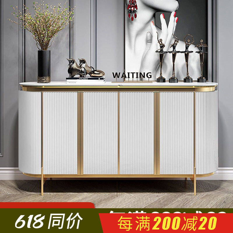 Xuan Guan Cabinet Light Luxurious Wind Entrance Hall Decoration Partition Brief Modern Marble Dining Cabinet Living Room Leaning Against Wall Shoes Cabinet