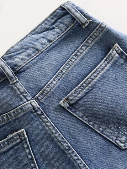 Denim Shorts Women's Summer Loose 2025 Spring New Korean Style High Waisted Wide Legs Large Size Slim Straight Casual Hot Pants