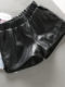 Women's Leather Shorts Spring 2026 New Fashion Korean Style Black Petite Slimming Pu Leather Loose Outerwear Boot Shorts