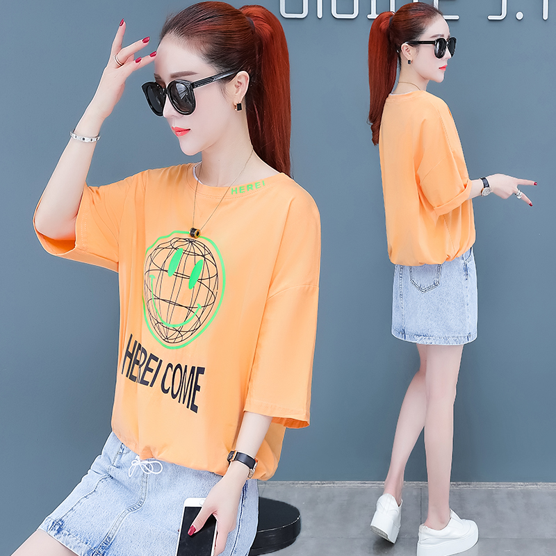 Loose-in đã chỉnh sửa 2020 xu hướng mới phổ biến t-shirt của phụ nữ yaper Hàn Quốc phiên bản của 100-tie đáy T-shirt