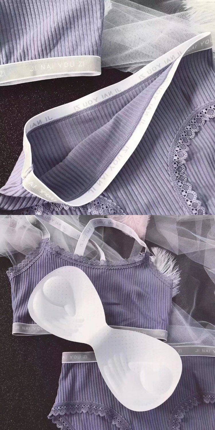 Mùa hè mới tập hợp ren quấn cơ ngực đồ lót đặt chéo dây thể thao ống áo ngực phụ nữ + đồ lót bikini đi biển đẹp
