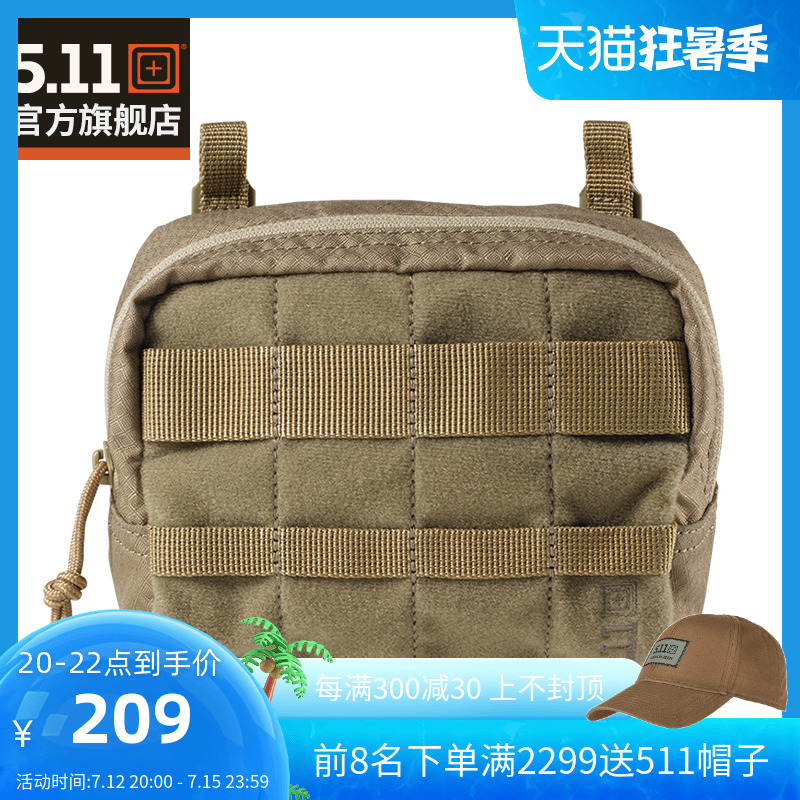 5.11 Military Fan Tactical Belt Bag 511 Multifunctional Hanging Bag Additional Bag Outdoor Military Fan Leisure Belt Bag 56271