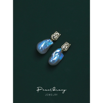 Baroque ear nail 18K bag of gold in gold