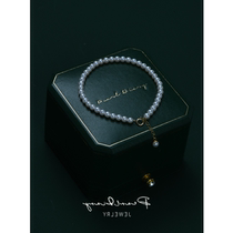 18K gold bracelet freshwater pearl bracelet bracelet pendant small pearl light luxury bracelet Joker