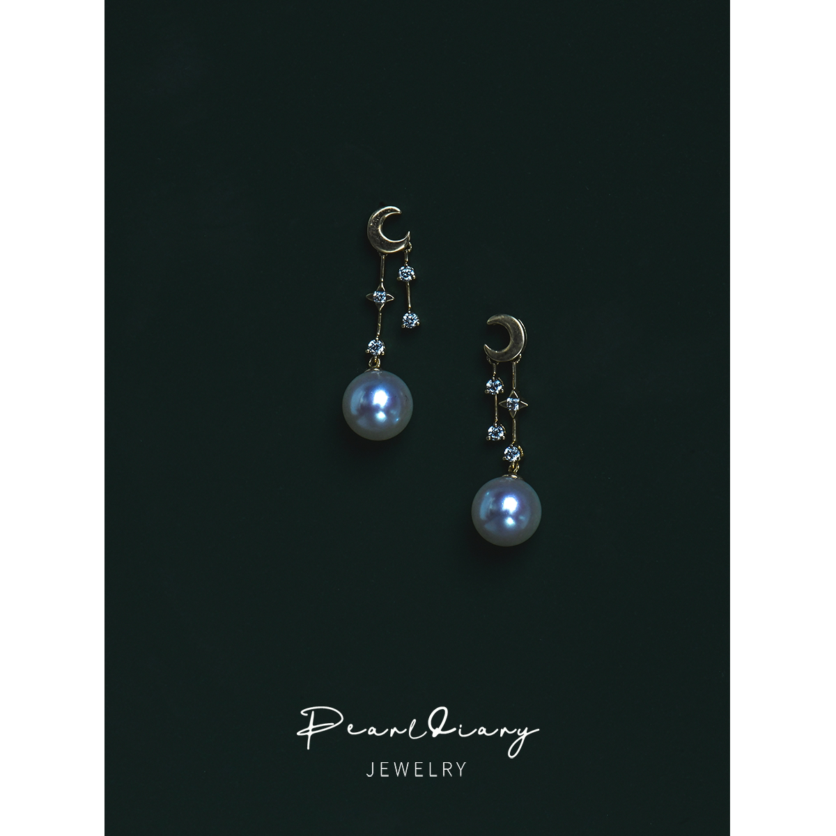 Pearl Log Natural Freshwater Pearl Earrings 18K Gold Pearl Earrings Earrings Earrings 8-8 5mm Light Lavish Sending Girlfriend