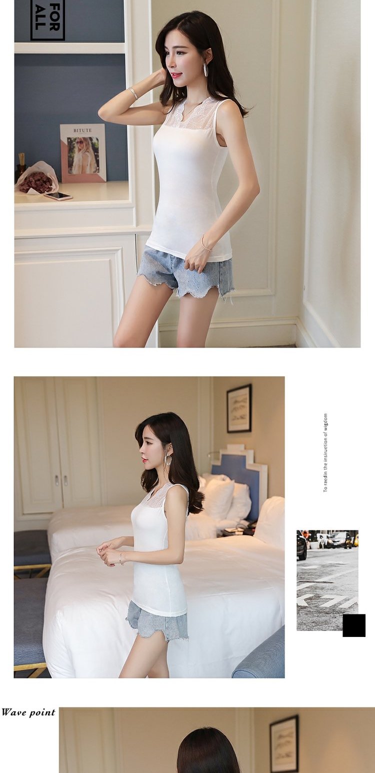 Camisole của phụ nữ chạm đáy áo sơ mi ngắn vest modal slim fit gợi cảm vest nữ áo kiểu nữ đẹp tuổi 35