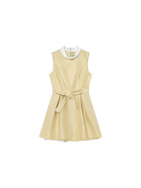 Xxning French Hepburn Style Color-Blocked Tank Dress for Women, Autumn High-End Elegant Socialite Chanel-Style Dress