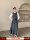 Xxning French Court Style Bow-Decorated Vest and Skirt Set, Feminine, Slimming and Fashionable Two-Piece Set