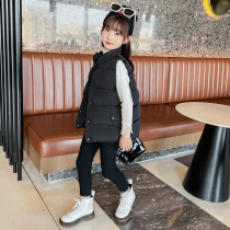 Childrens vest winter outer wear thickened boys down cotton vest girls middle-aged children autumn and winter baby vest vest