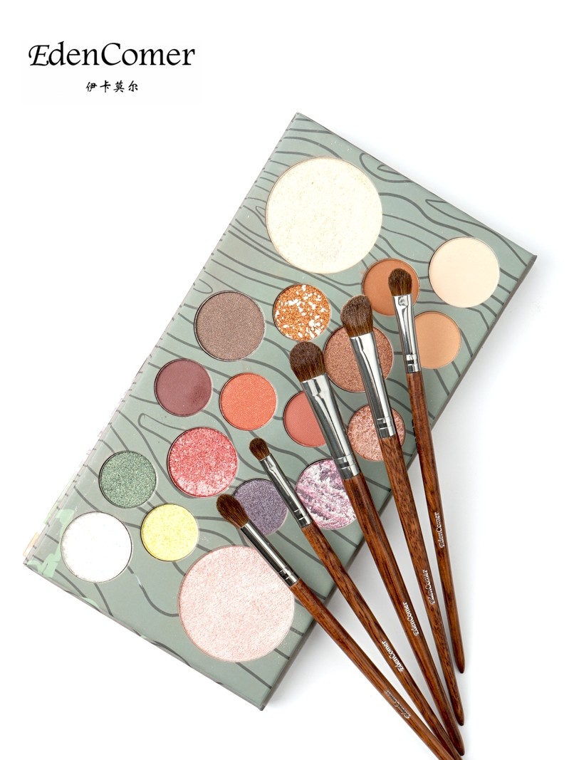 Pure Horsehair Eyeshadow Brush Set Soft Professional Photo Studio makeup Artist Makeup Easy-to-color face tool Beauty brush