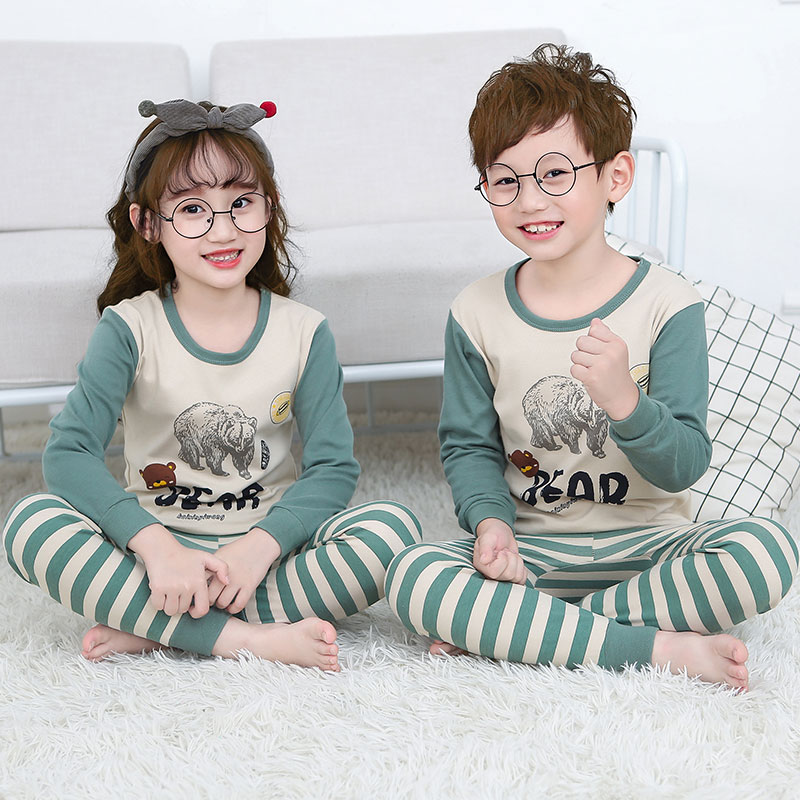 trường tiểu học childrens quần bông đồ lót bộ quần áo cô gái mùa thu mùa thu cô gái trong con bông áo len bông bông lớn.