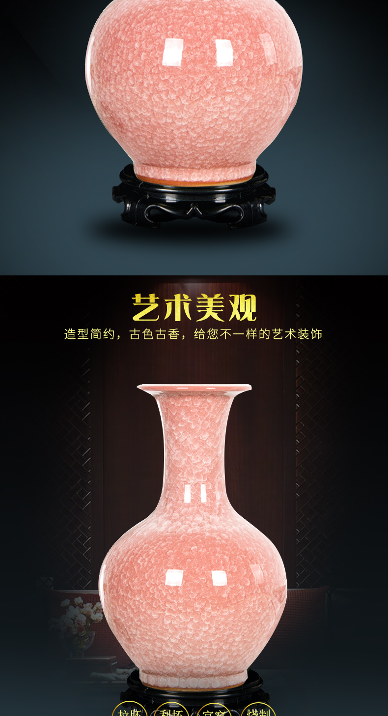 Archaize of jingdezhen ceramic up pomegranate vases, flower arranging new Chinese style living room rich ancient frame furnishing articles home decoration