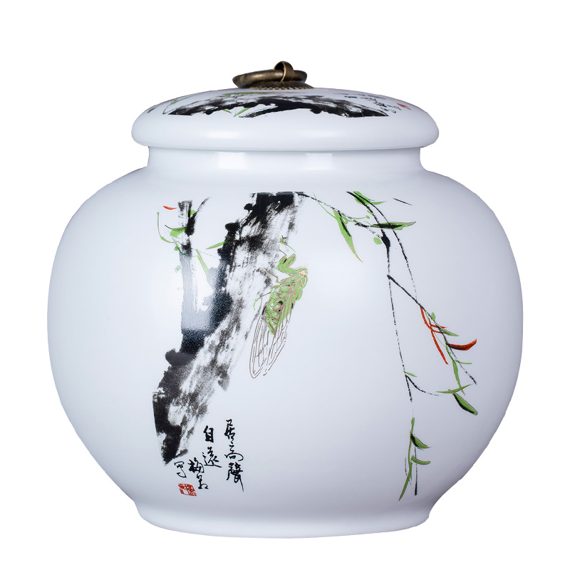 Jingdezhen ceramics white porcelain tea pot home a kilo who spinosa seal pot, tea, green tea a large