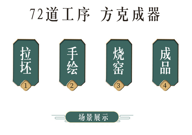 Jingdezhen ceramics cloisonne vase three - piece furnishing articles of Chinese style home decoration flower arranging rich ancient frame in the living room