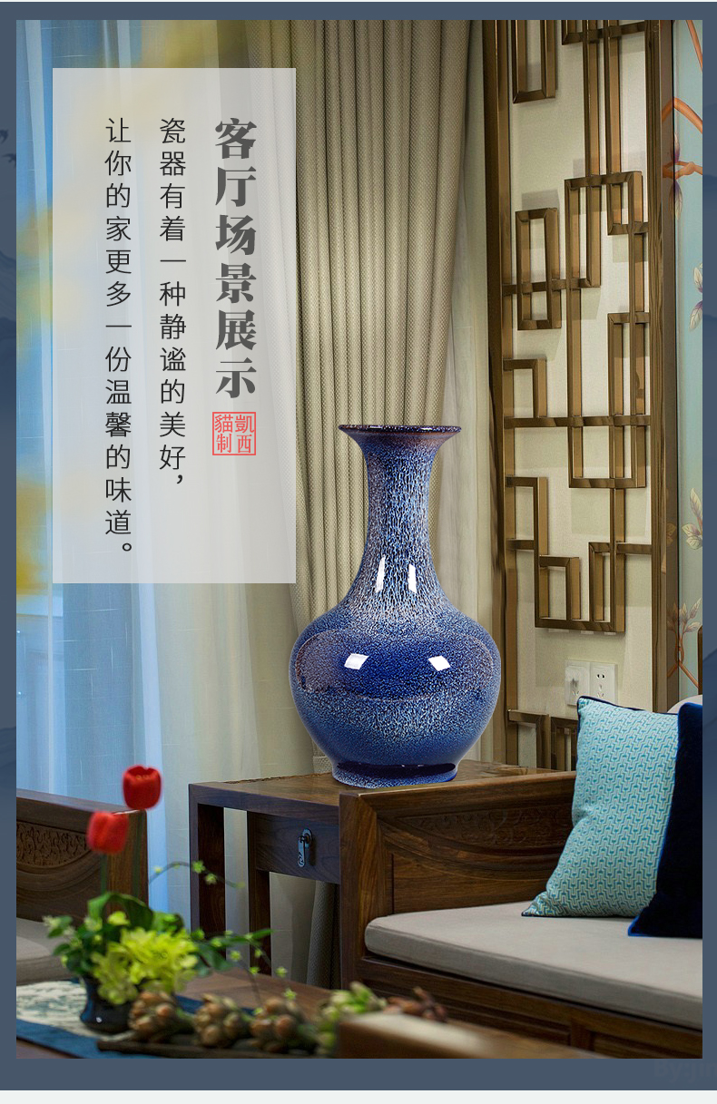 Creative up jingdezhen ceramics vase furnishing articles sitting room porch decoration decoration of the new Chinese style household flower arrangement