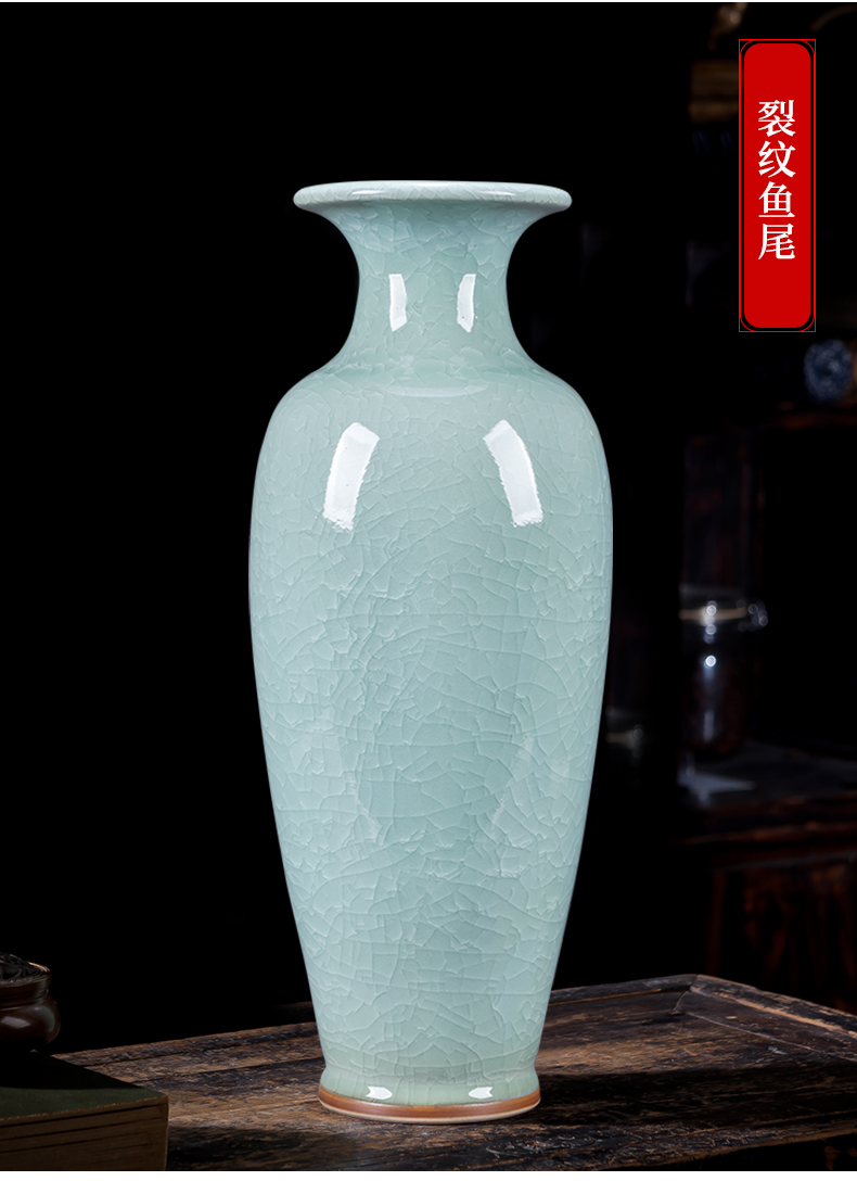 Archaize of jingdezhen ceramics up with jun porcelain vases, large sitting room be born Chinese style household decorations furnishing articles