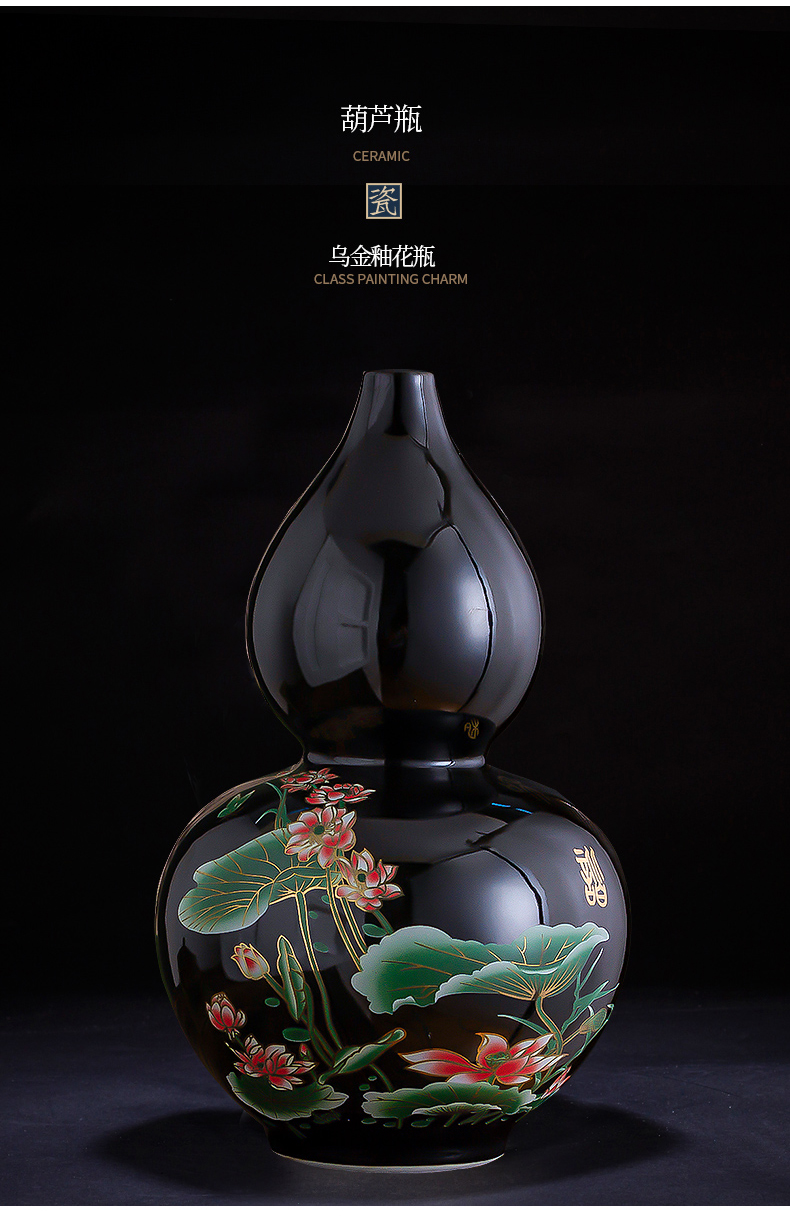 Sharply jingdezhen ceramics glaze floret bottle furnishing articles dried flower arranging flowers sitting room of Chinese style household adornment TV ark