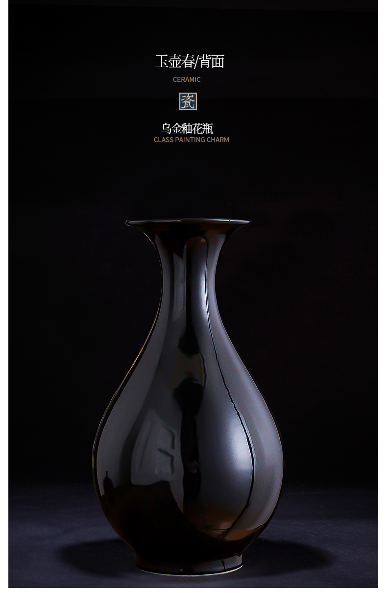 Sharply jingdezhen ceramics glaze floret bottle furnishing articles dried flower arranging flowers sitting room of Chinese style household adornment TV ark