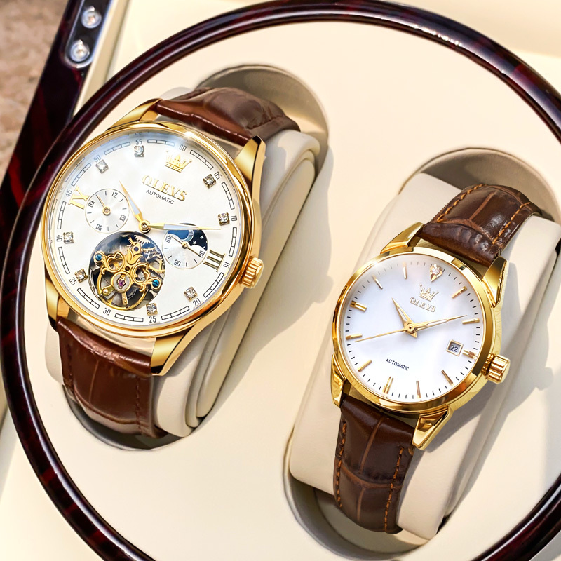 Swiss Genuine Longines 2026 New Couple's Watch Pair, Men's and Women's Mechanical Watches, Waterproof and Luminous Swiss Genuine Longines 2026 New Couple's Watch Pair, Men's and Women's Mechanical Watches, Waterproof and Luminous