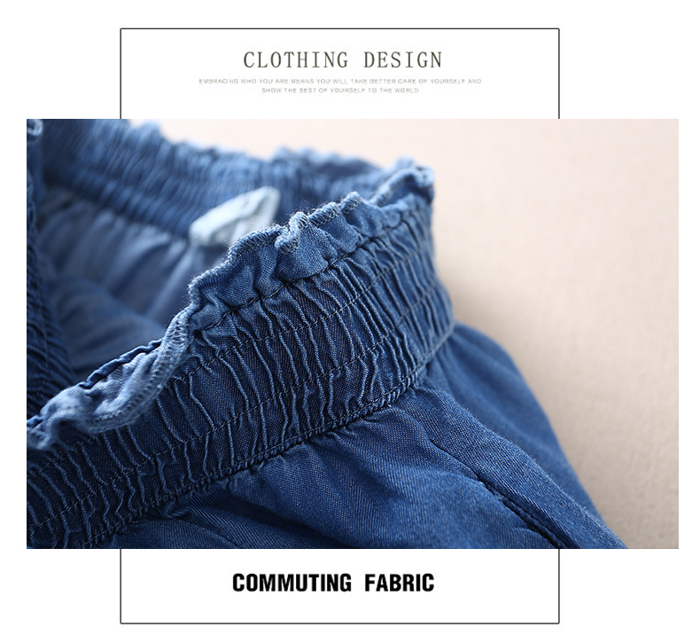 Tencel denim váy nữ mùa hè dài phần nấm ren eo cao một từ lớn swing váy mỏng phần denim váy - Váy chân váy midi xếp ly