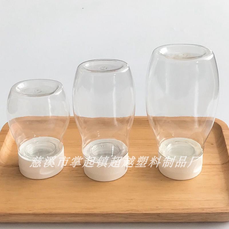 250g300g500g honey bottle seasoning squeeze bottle silicone gel valve sauce bottle plastic (GF177F)