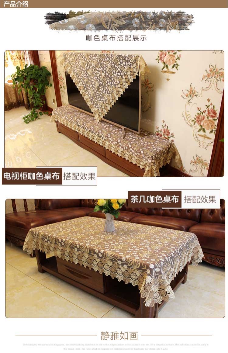 Đầu giường bàn ăn vải sân vườn sợi ren trong bàn cà phê châu Âu TV tủ bàn trang điểm khăn trải bàn khăn trải bàn khăn trải bàn vải