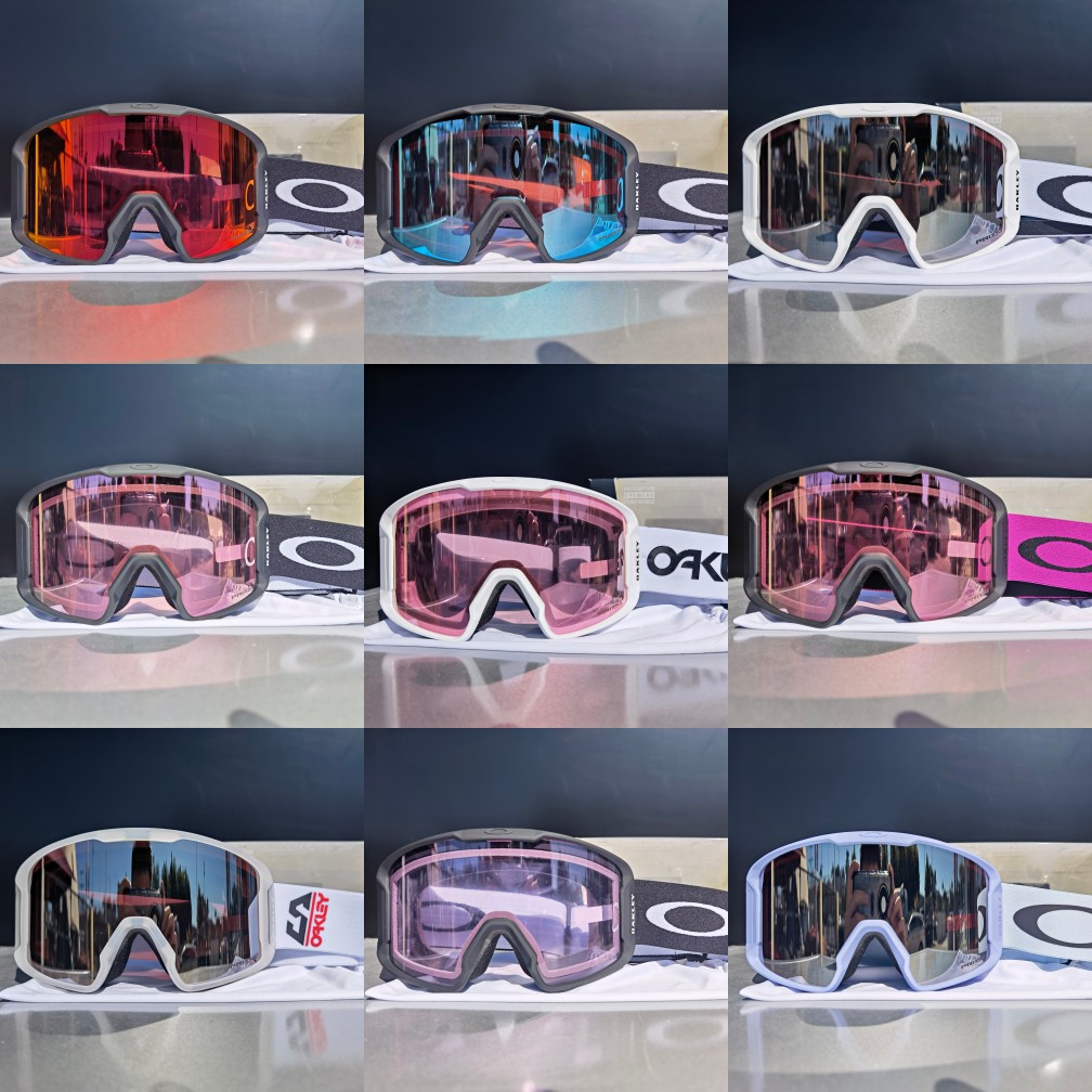 21 22 Asian version Oakley Line Miner Oakley Rock Mine Snow Goggles Ski Goggles Cylinder Single and Double Plate