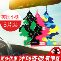 Little Tree Car Fragrant Fragrant Odor Creative Interior American Small Tree Pendant Aromatherapy Little trees