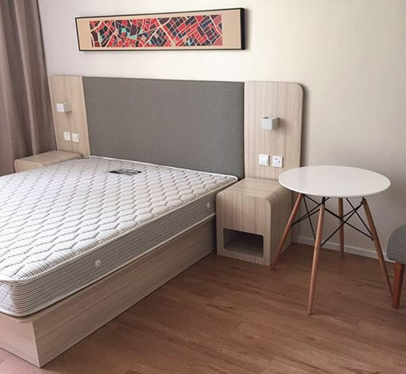 Factory direct sales of fast Hanting hotel furniture panel suite furniture hotel bed standard room complete set of furniture