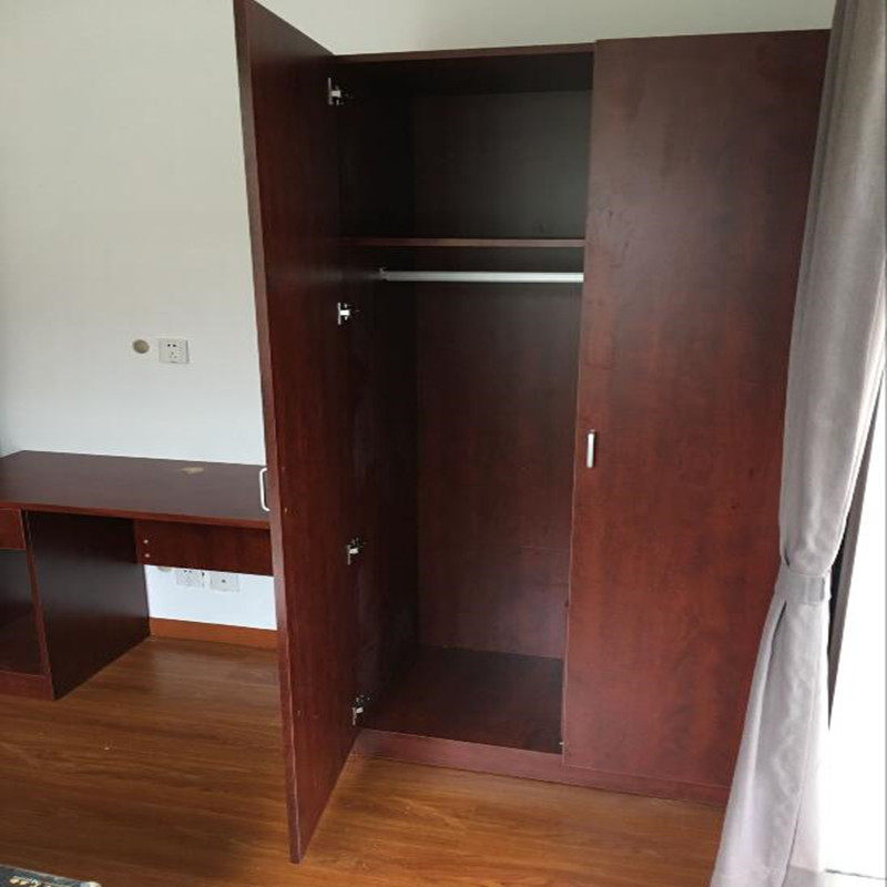 Express Hotel Apartment Hotel Inn Hotel Customizable Furniture Simple Modern Room Panel Double Door Wardrobe