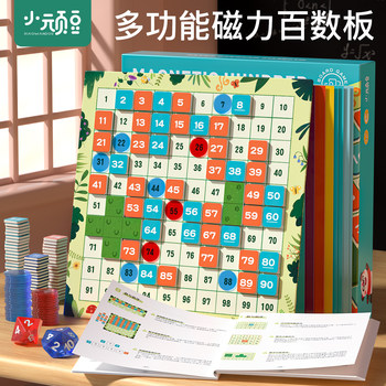 Magnetic Hundreds Board Magnetic Montessori Mathematics Thinking Training Toy for Young Kidsren 1 to 100 Number Board Enlightenment Teaching Aids