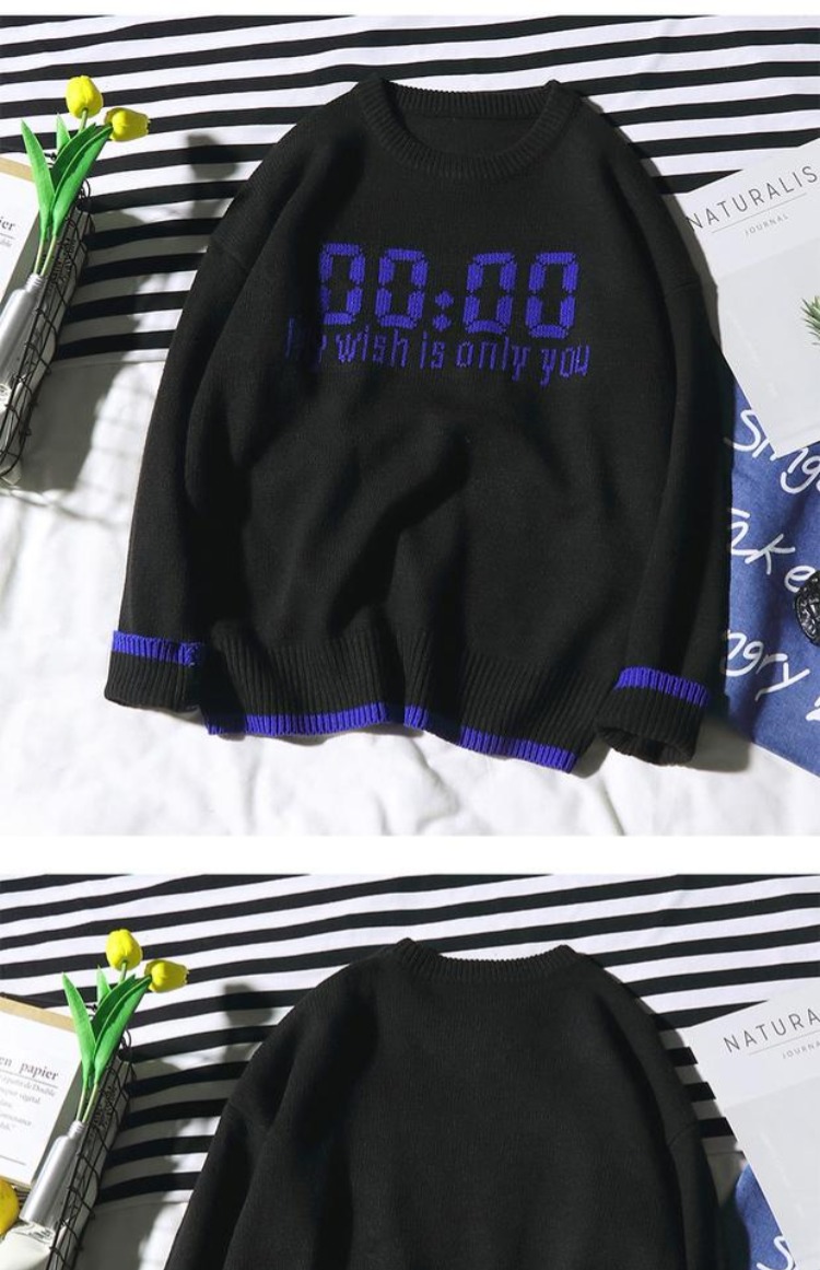 Mẫu áo thu đông 2018 nam cổ tròn cơ sở áo len ấm áp áo len áo len học sinh bf thanh niên hoodie nam