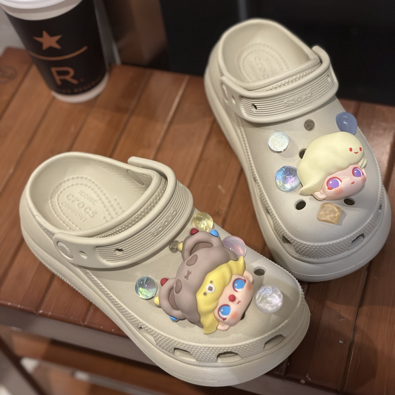 Suitable for Crocs Clogs Accessories, Pop Mart DIY Decorative Buckles, Shoe Buckles, Shoe Charms