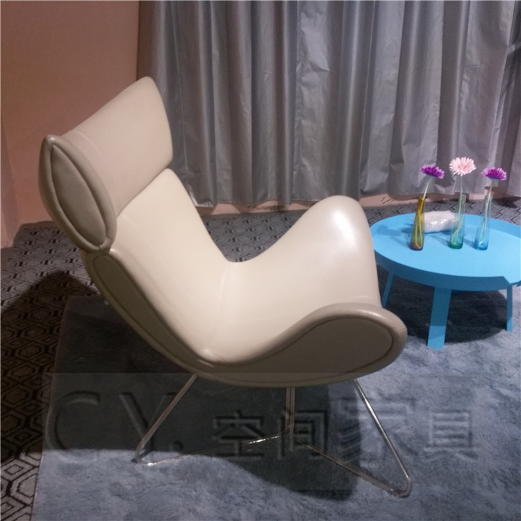 Bắc Âu giản dị thiết kế phòng chờ ghế Imola ghế thời trang thường hình sừng góc FRP đồ nội thất tùy chỉnh ghế sofa gỗ