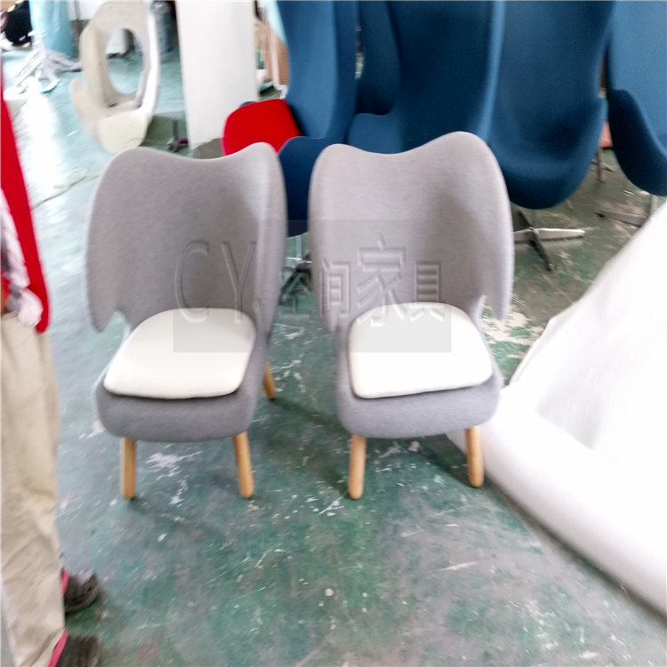 Thiết kế nội thất ghế giải trí cổ điển Bắc Âu Tang Goose ghế đơn vị FRP thời trang thiết kế ghế sofa giá rẻ
