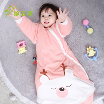 Baby sleeping bag autumn and winter thickened cotton baby Winter anti-kicking artifact Four Seasons children sleeping bag cotton winter