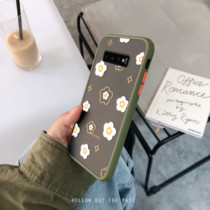  Skin-sensitive contrast button Samsung S8plus matte S9plus female S10E anti-drop s10plus mobile phone case Note10 protective cover note9 tide note8