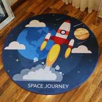 Round carpet Childrens room Bedroom full bed side cloakroom Carpet Hanging basket mat Floor mat Round computer chair mat