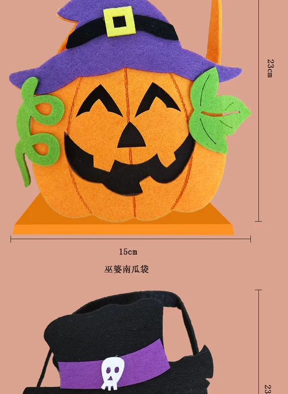 Halloween Túi bí ngô cầm tay Halloween Dress Up Quà tặng Túi kẹo Quà tặng Trang trí Đạo cụ Đồ chơi - Sản phẩm Đảng / Magic / Hiệu suất phụ kiện cosplay anime