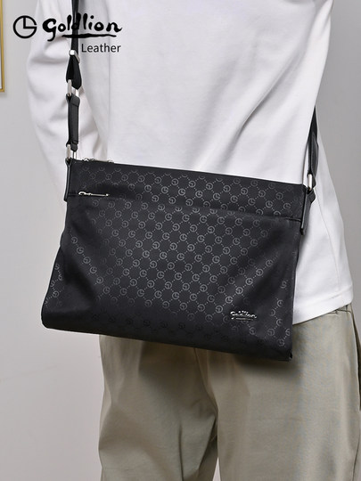 金利来男士斜挎包2025新款时尚多功能奢侈品牌正品随身单肩包男款