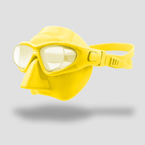 High definition floating latent mirror Free diving large frame Nursing and nasal swimming glasses silicone anti-fog anti-choking water diving mask