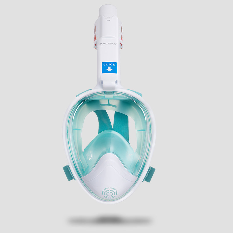 Anti-fog high-definition free submersible full hood swimming snorkeling mirror waterproof full dry professional diving mask suction mirror