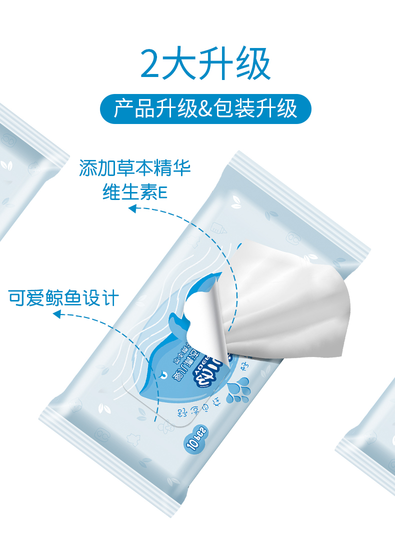 Bé biết đi kho báu tay bé đặc biệt khăn ướt 10 bơm 20 gói nhỏ cầm tay cầm khăn lau tay bé giá cả phải chăng - Khăn ướt giấy ăn gấu trúc