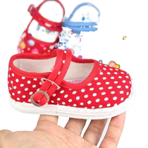 Baby cloth shoes soft-soled cotton baby mille-layer cloth shoes spring and summer breathable 0-1-2 years old purely handmade non-slip soles