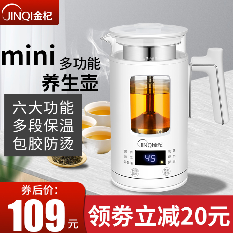 Mini portable health preserving pot cooking tea instrumental multifunctional small flower tea pot office home electric travel electric kettle