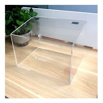 Book a transparent acrylic display case Cartoon Handbuilding Block Blind Box Model Street View Dust Cover With Lock Containing Box