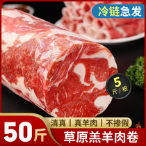 Lamb rolls whole 5 pounds commercial fat sheep rolls fresh frozen prepared mutton slices hot pot ingredients 50 pounds whole box