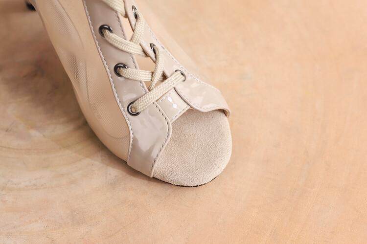 Летние короткие сапоги, ботинки, танцующие туфли на высоком каблуке, босоножки, большой размер Li Xiuxiu 